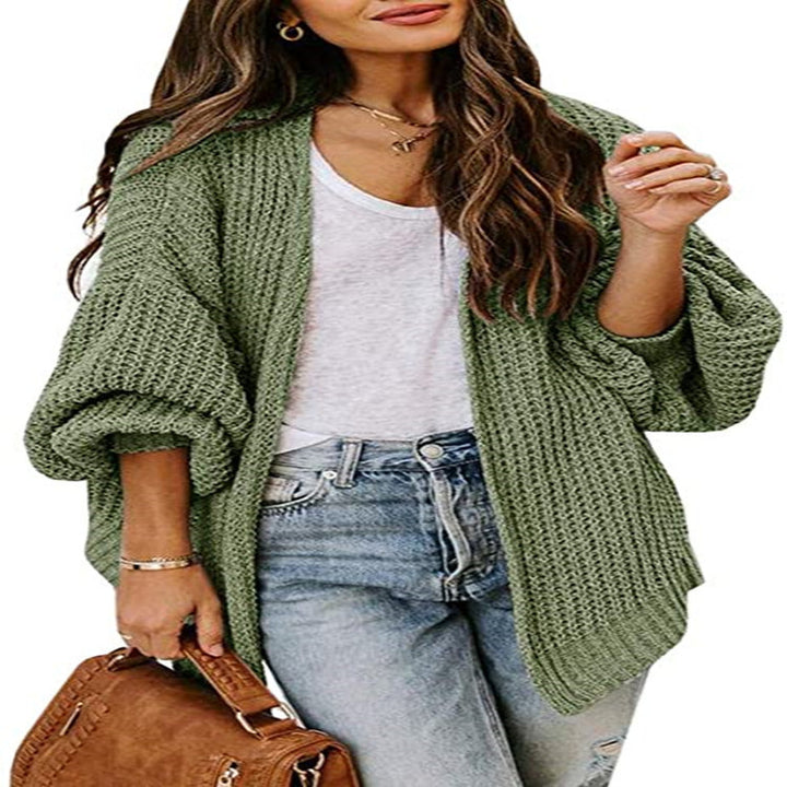 Damen oversized Strickpullover mit weitem Schnitt und tiefem Rückenausschnitt Drune