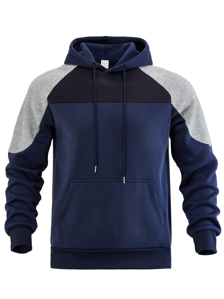 Herren Kapuzenpullover mit Sportlichem Design und Kontrastdetails Drune