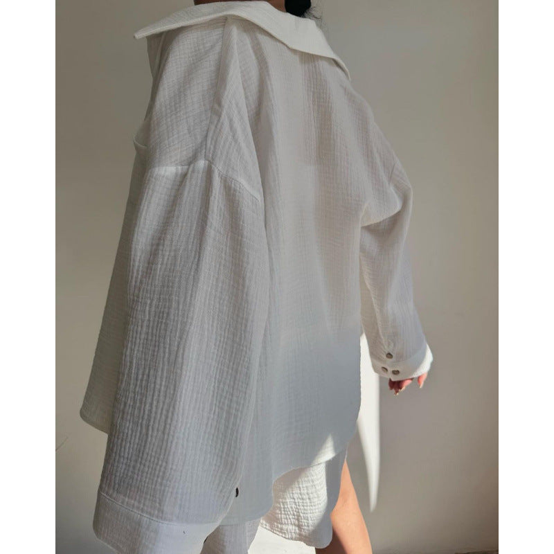 Damen modische und lässige Shirtjacke Drune