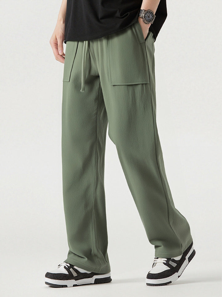 Herren Bequeme Cargo-Hose mit praktischen Taschen und elastischem Bund Drune