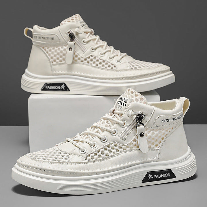 Damen Sportliche High-Top Sneakers mit atmungsaktivem Mesh-Design Drune