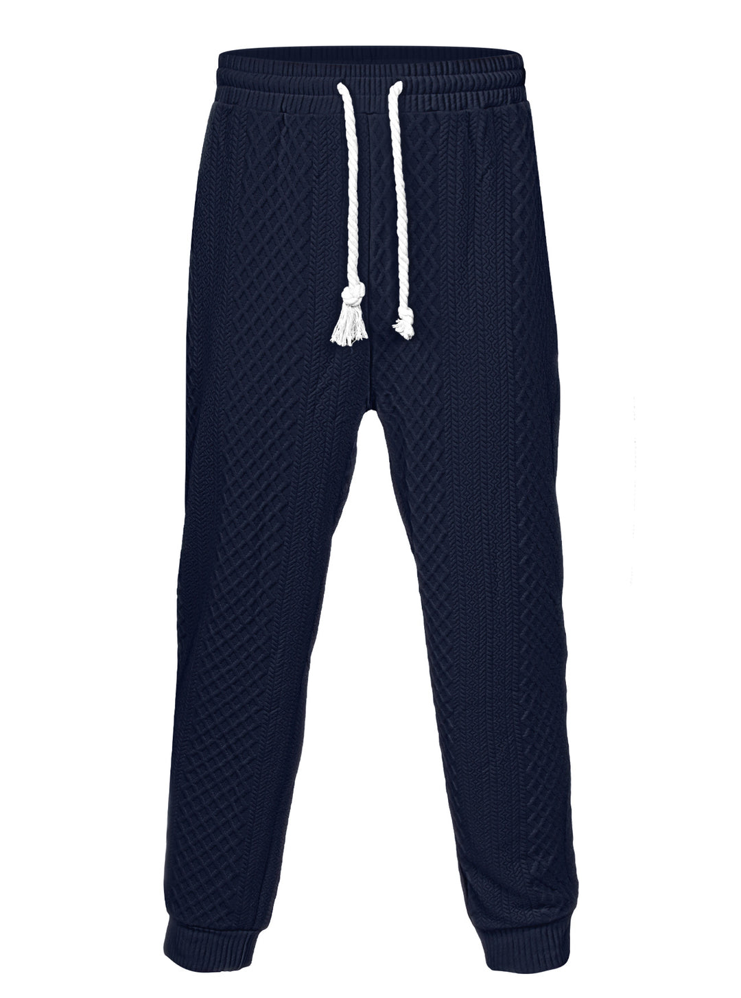 Herren nan Thermo-Zopfstrick-Jogginghose mit breitem Rippenbund und dekorativer Kordel Drune