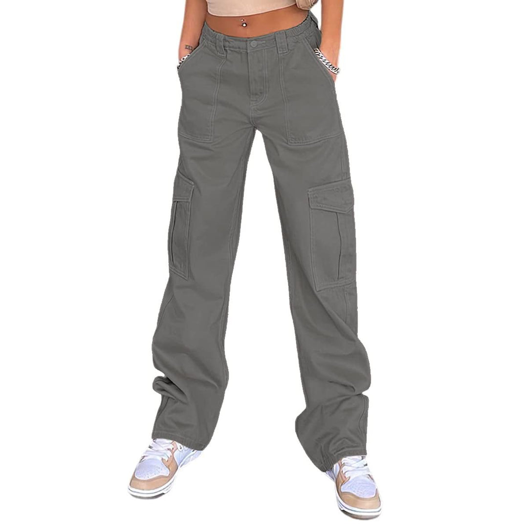 Damen Cargo-Hose mit lässigem Schnitt und praktischen Seitentaschen Drune