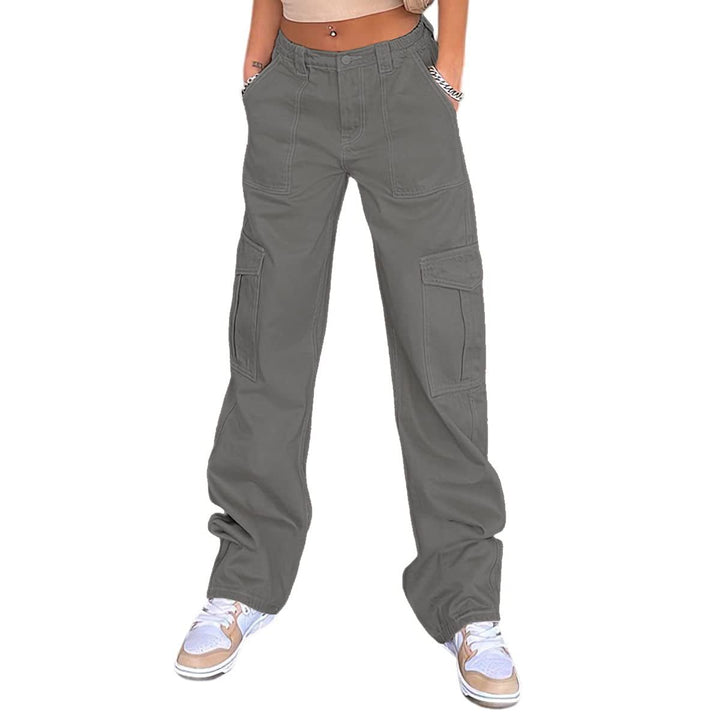 Damen Cargo-Hose mit lässigem Schnitt und praktischen Seitentaschen Drune