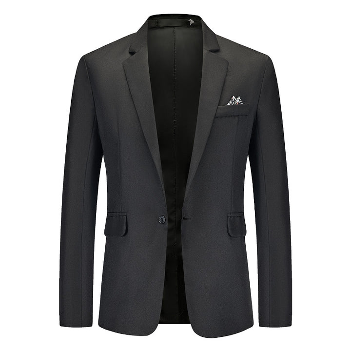 Herren Eleganter Anzugblazer mit feiner Struktur und modernem Schnitt Drune