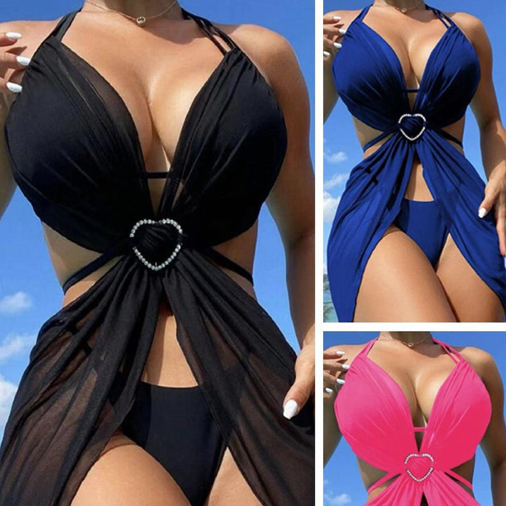 Damen Badeanzug mit eleganter Schnittführung Drune