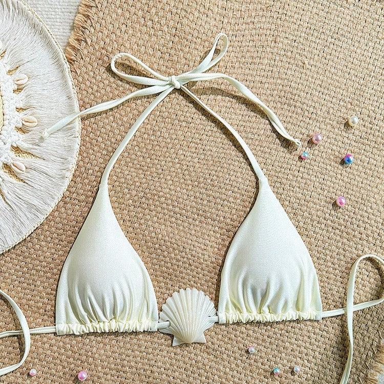 Damen Triangel Bikini mit shell-Detail Drune