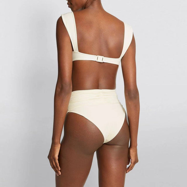 Damen Eleganter Bikiniverschnitt mit floralem Detail Drune