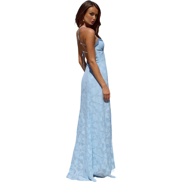 Damen Elegantes Maxikleid mit raffinierten Details Drune