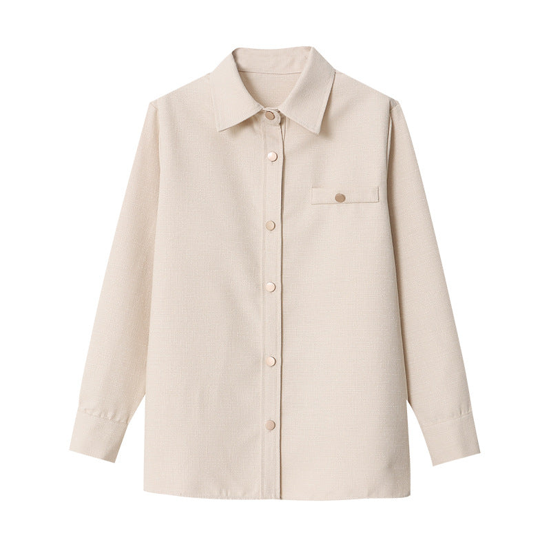 Damen Oversized Blousonjacke mit Knopfdetail Drune