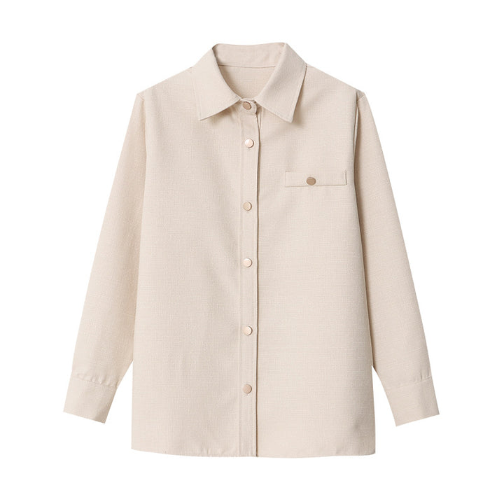 Damen Oversized Blousonjacke mit Knopfdetail Drune