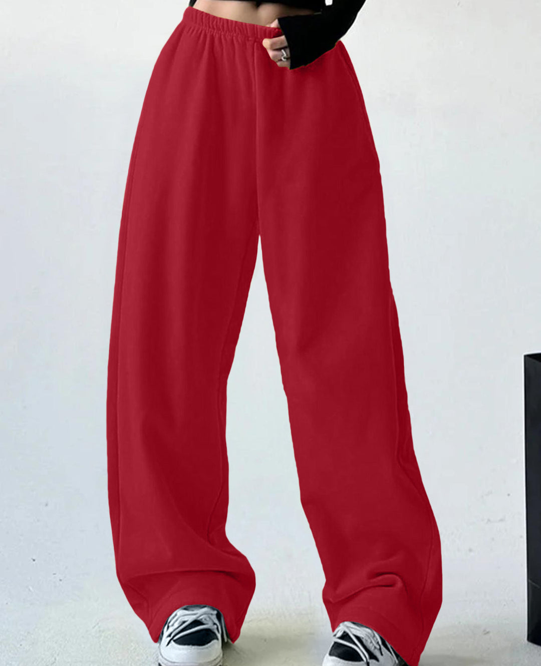 Damen Weite Freizeithose mit elastischem Bund und seitlichen Taschen Drune