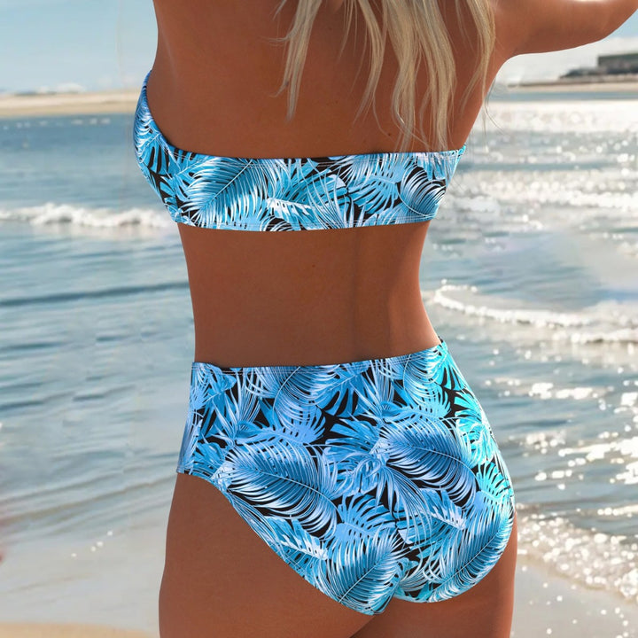 Damen Balconette Bikini mit floralem Design und verstellbaren Trägern Drune