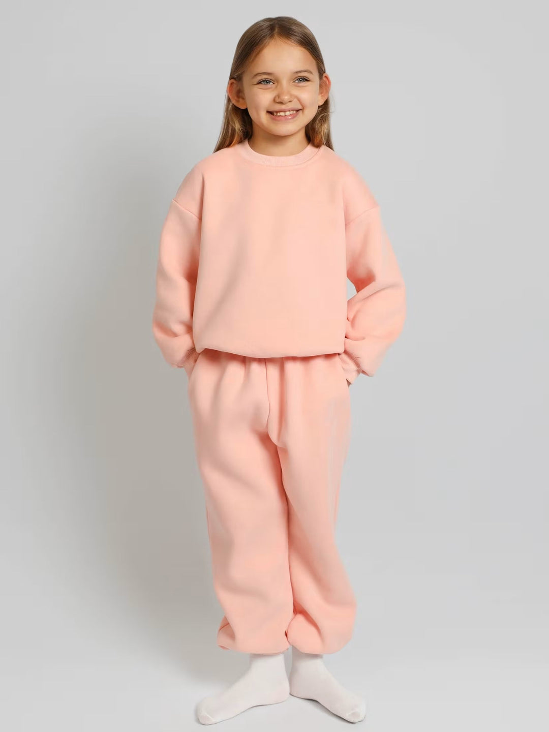 Damen lässiges Sweat-Set mit voluminösem Oberteil und bequemen Jogginghosen Drune