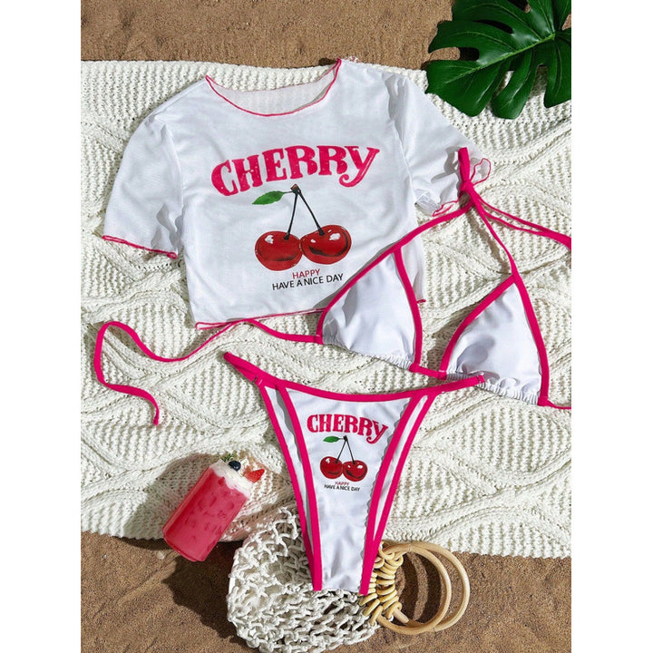 Damen Sexy Zweiteiler Bikini-Set mit sportlichem Oberteil Drune