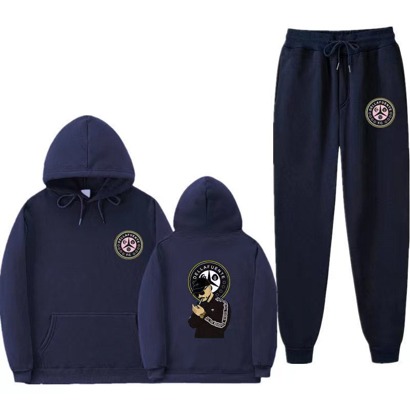 Damen Set aus Kapuzenpullover und Jogginghose mit einzigartigem Druck Drune