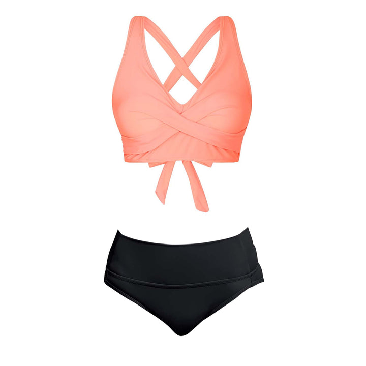 Damen Zweiteiliger Badeanzug mit floralem Design Drune