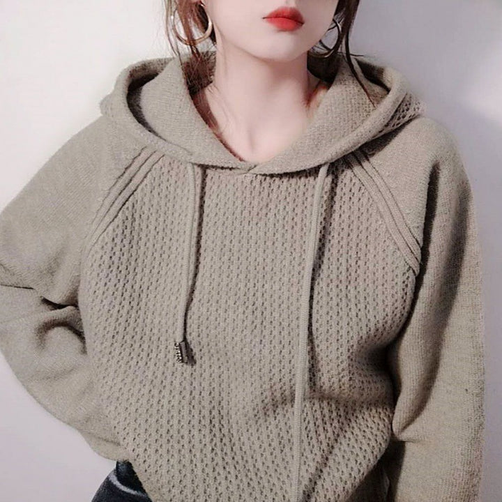 Damen Hoody mit innovativer Struktur und lässigem Schnitt Drune