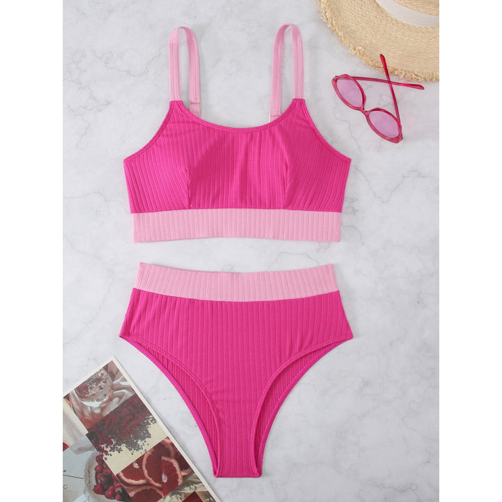 Damen Sport-Bikini-Set mit elegantem Design und verstellbaren Trägern Drune