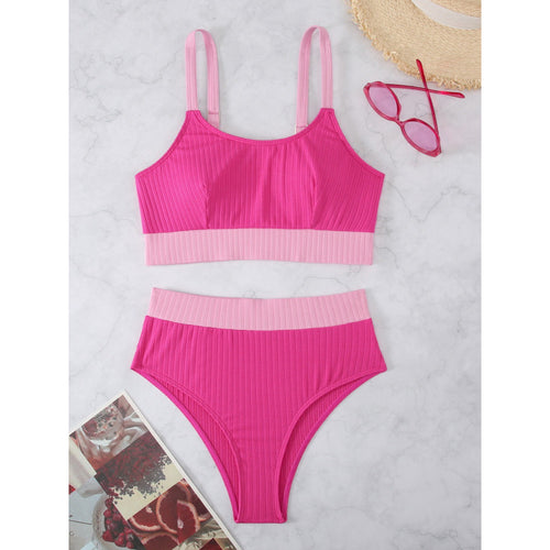 Damen Sport-Bikini-Set mit elegantem Design und verstellbaren Trägern Drune