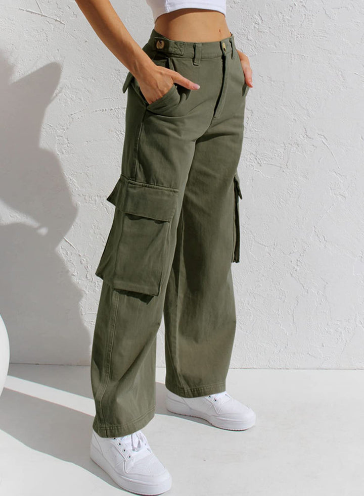Damen Cargo-Hose mit praktischen Seitentaschen und lässigem Schnitt Drune