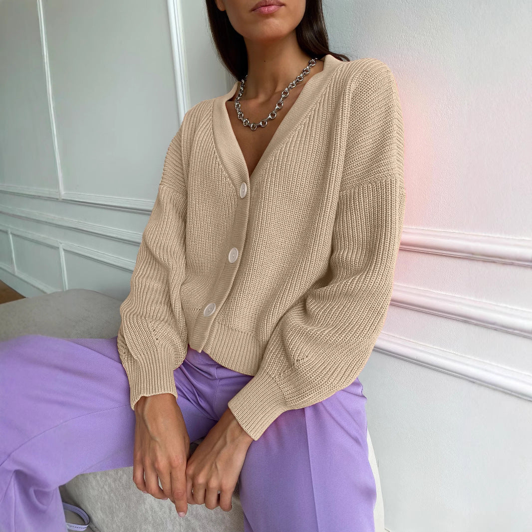 Damen lässiger Strickcardigan Drune