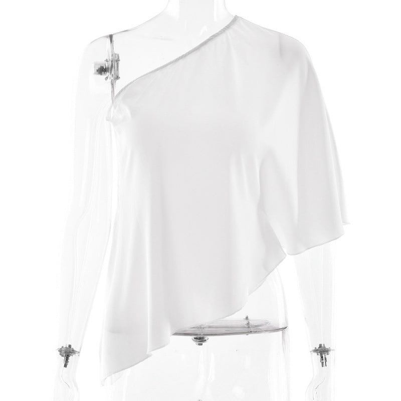 Damen asymmetrisches Oberteil Drune