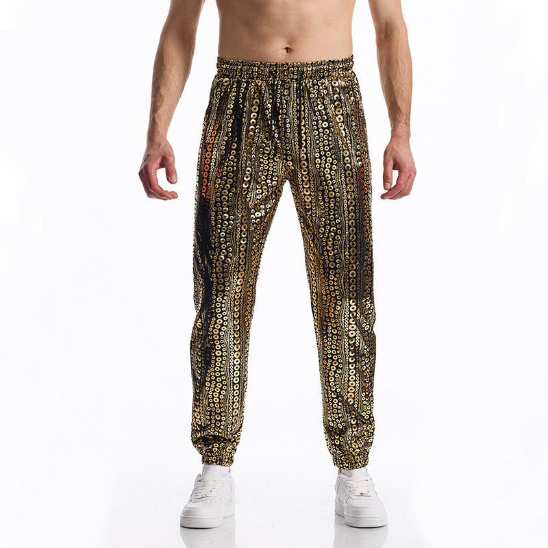 Herren Glamouröse Pailletten-Jogginghose Drune