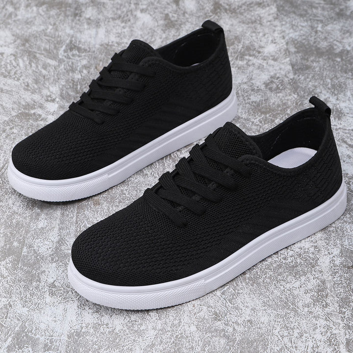 Damen nan leichter Strick-Slip-On Sneaker mit elastischem Sockeneinstieg, atmungsaktivem 3D-Gestrick und dämpfender Leichtsohle Drune