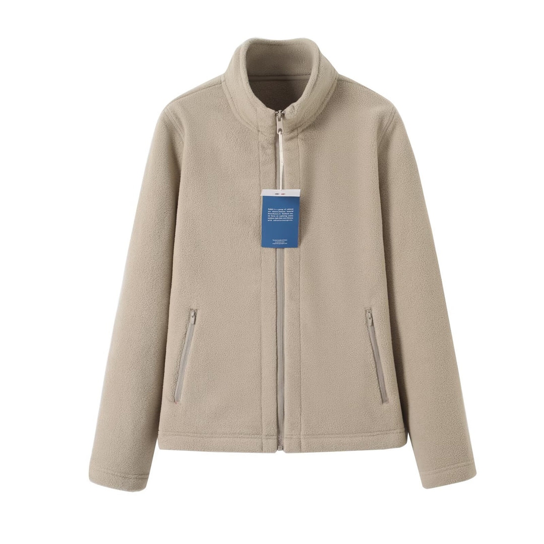 Damen Fleecejacke mit hochschließendem Kragen und seitlichen Reißverschlusstaschen Drune
