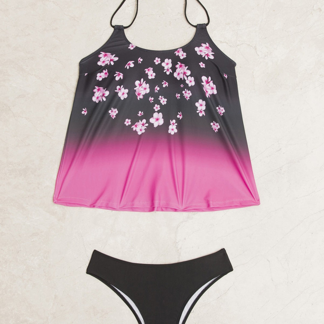 Damen Tankini-Set mit modischem Muster und lässigem Schnitt Drune
