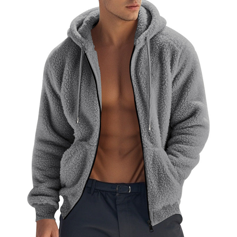 Herren Fleecejacke mit Kapuze und weichem Innensof Drune