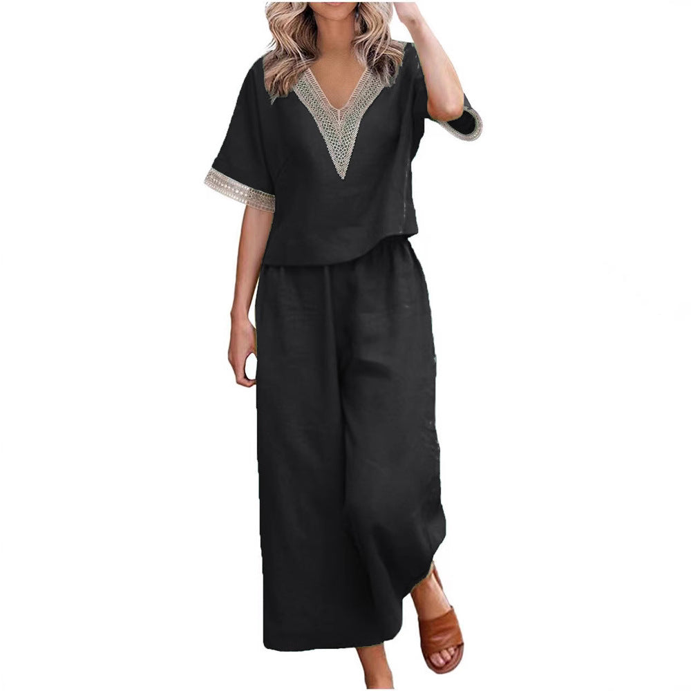 Damen Elegant geschnittenes Zweiteiler-Outfit Drune