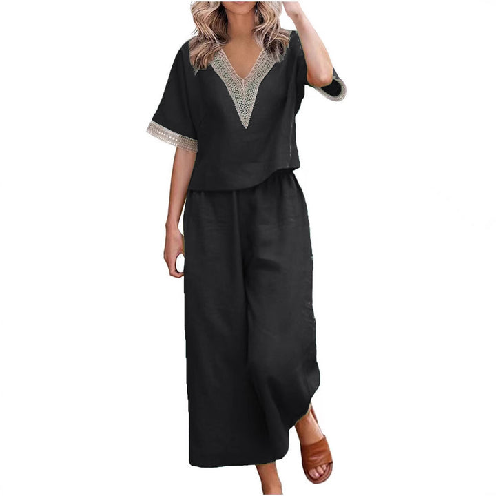 Damen Elegant geschnittenes Zweiteiler-Outfit Drune