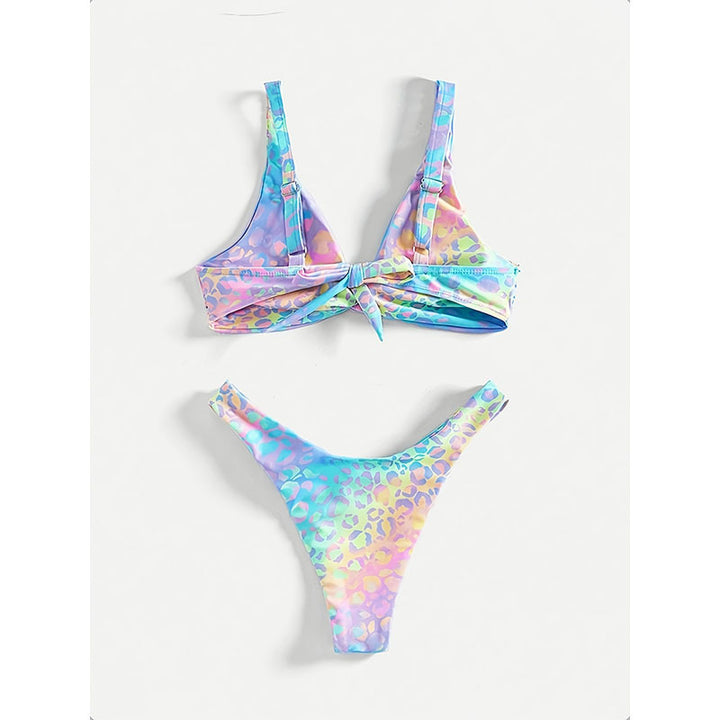Damen Triangel-Bikini mit modischem Knotendesign Drune