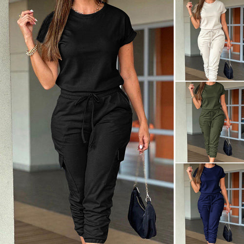 Damen Jogginganzug mit lässigem Schnitt und praktischen Taschen Drune