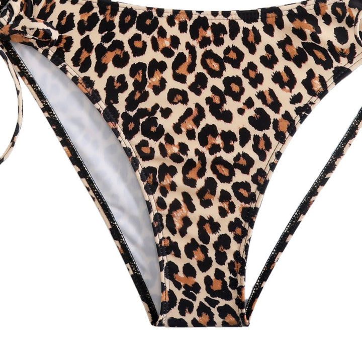 Damen Triangel-Bikini mit trendigem Leopardenmuster Drune