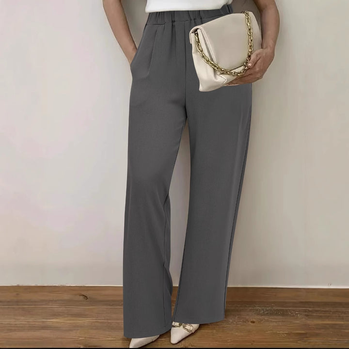 Damen Elegante weite Bundfaltenhose Drune
