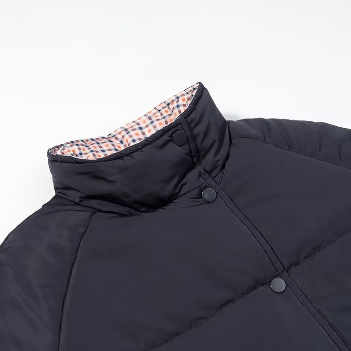 Damen Modische Steppjacke im urbanen Stil mit hohem Kragen und praktischen Taschen Drune