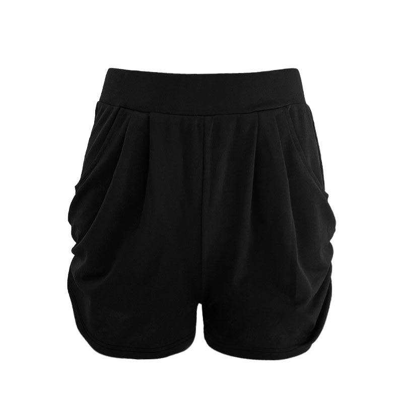 Damen High-Waist Shorts mit praktischen Taschen und modischem Falten-Design Drune