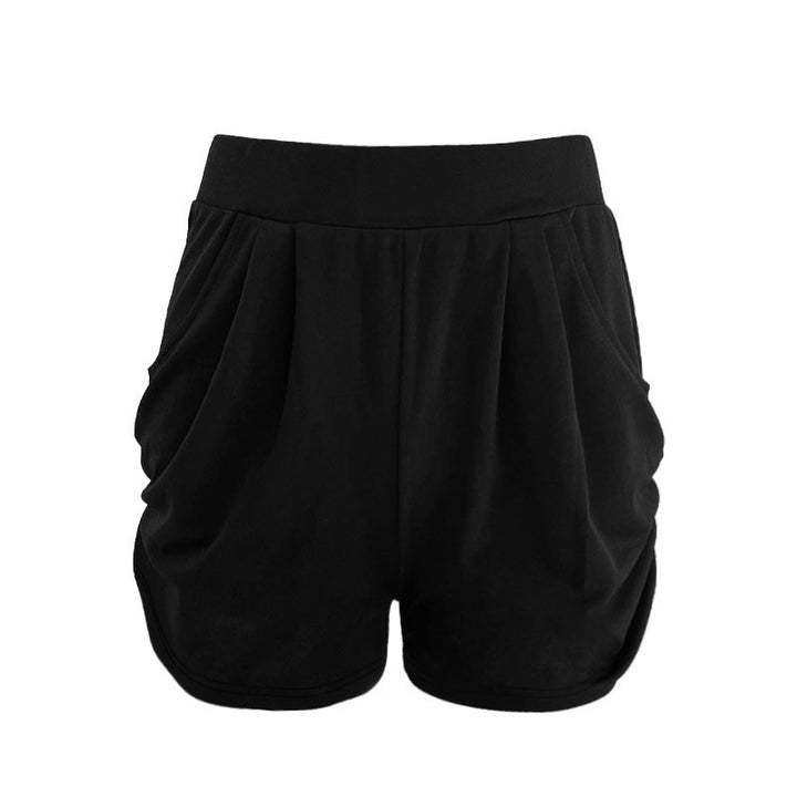 Damen High-Waist Shorts mit praktischen Taschen und modischem Falten-Design Drune