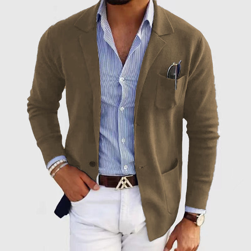 Herren elegante Strickjacke Drune