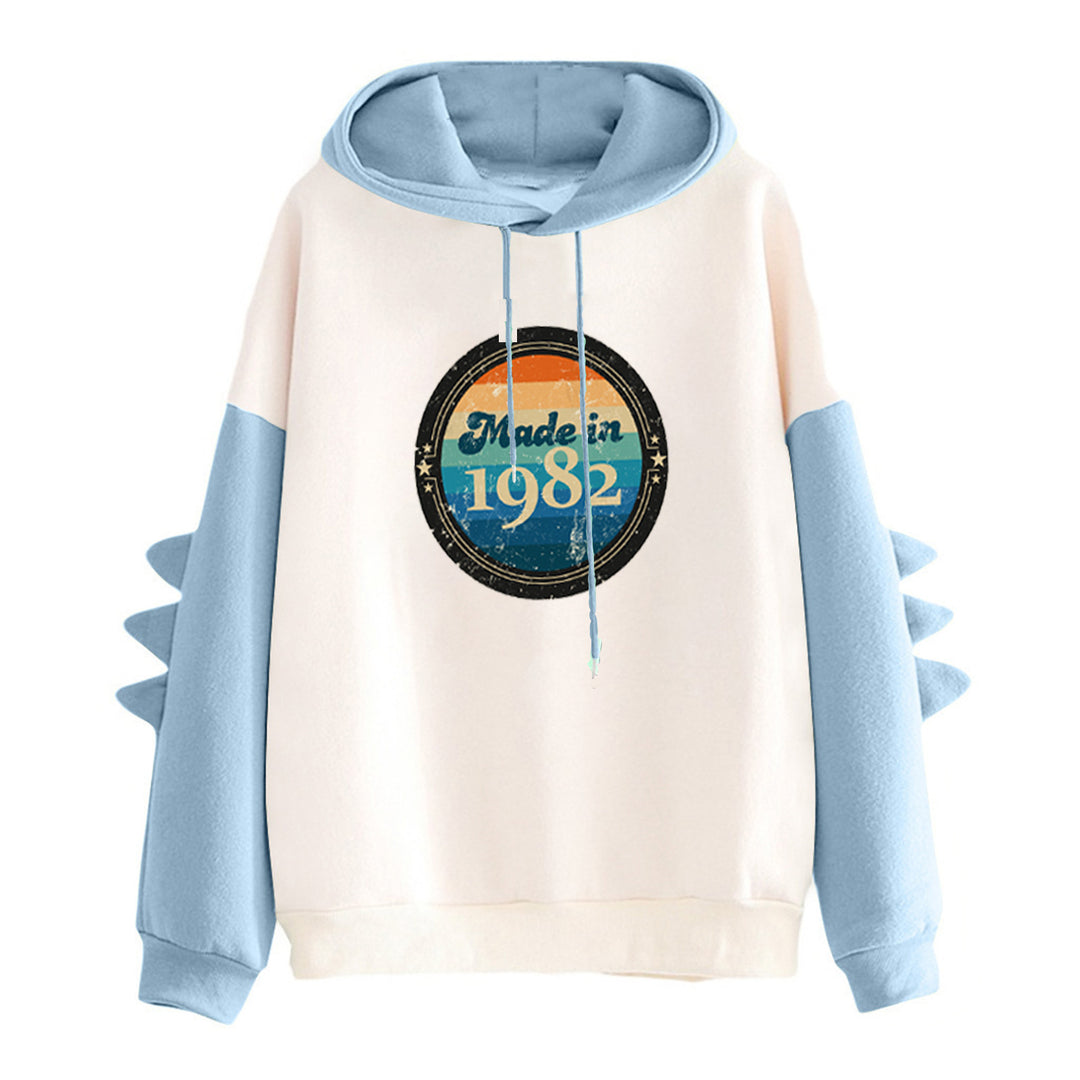 Damen Kapuzenpullover mit einzigartigem Retro-Design Drune