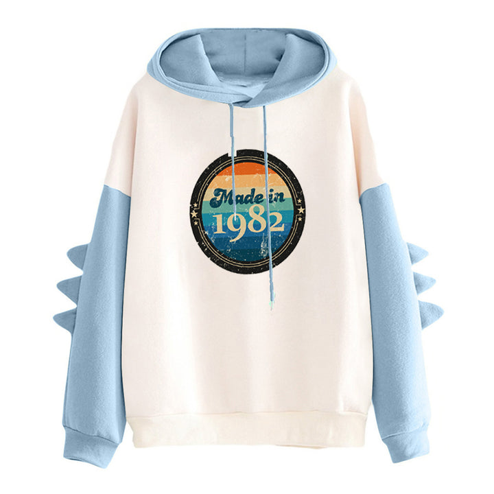 Damen Kapuzenpullover mit einzigartigem Retro-Design Drune