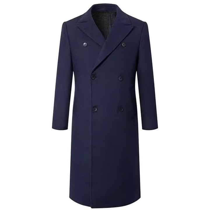Herren eleganter Doppelt-Front-Mantel aus hochwertigem Material Drune