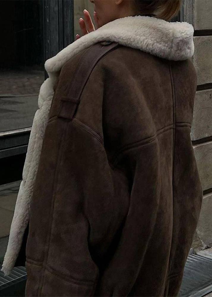 Drune | Aviator-Lammfelljacke