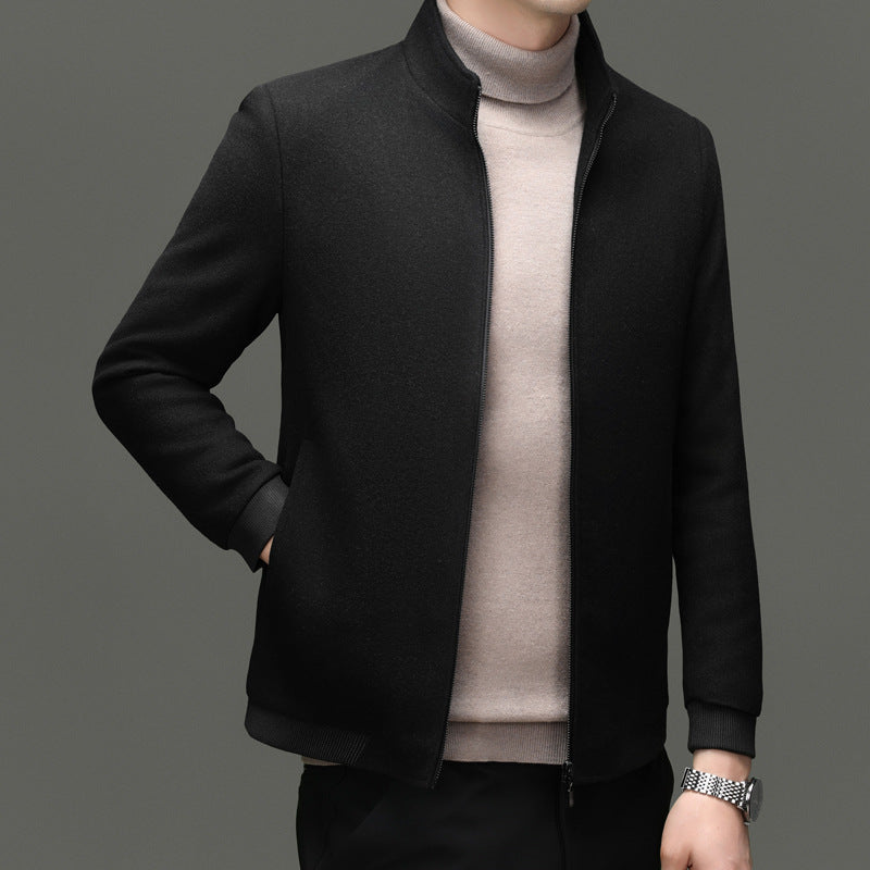 Herren Übergangsjacke mit elegantem Stehkragen und sportlichen Details Drune