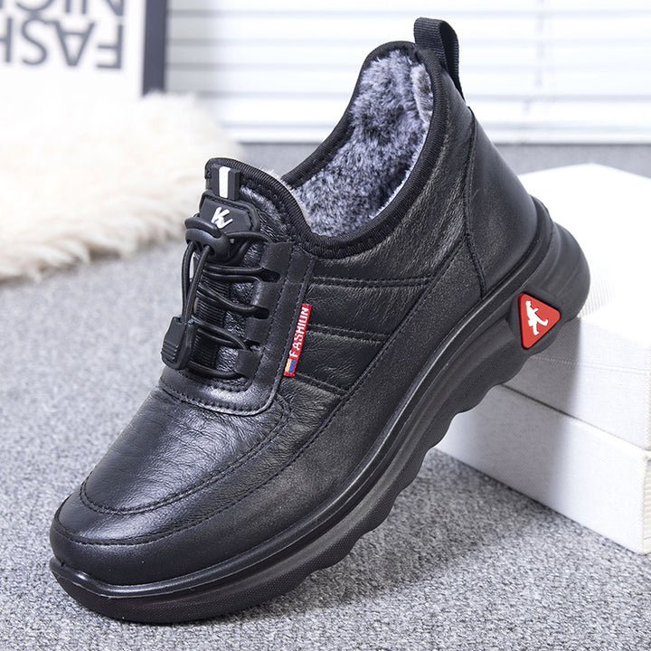 Damen Komfortable und warme Freizeit-Sneaker mit kuscheligem Innenfutter Drune