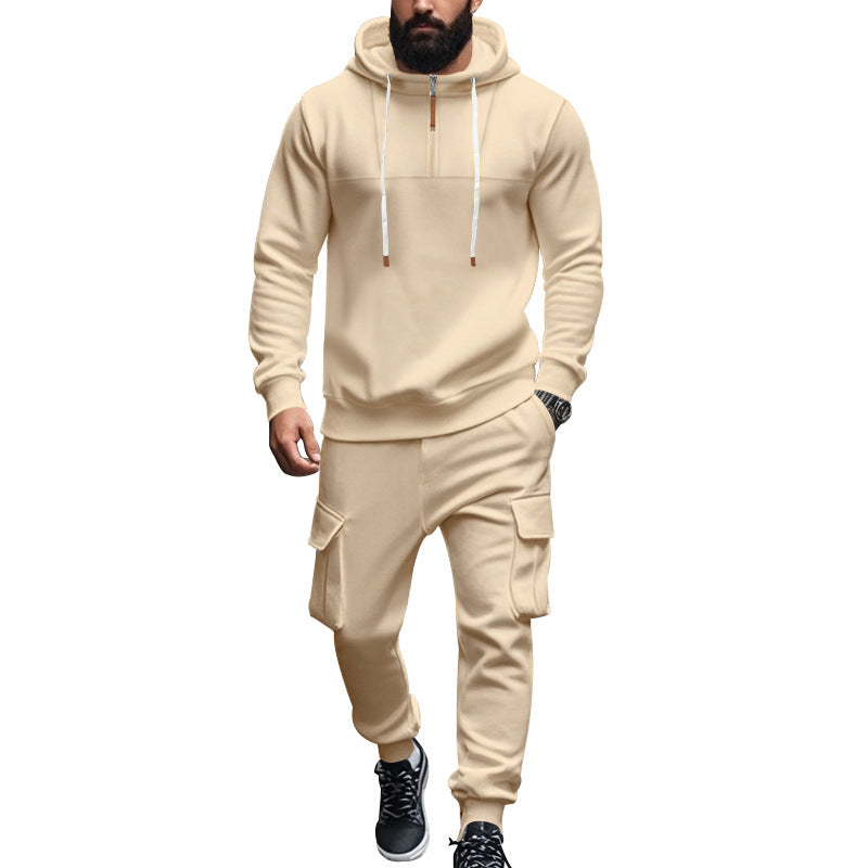Herren Kapuzensweatshirt und Cargo-Hose Set Drune