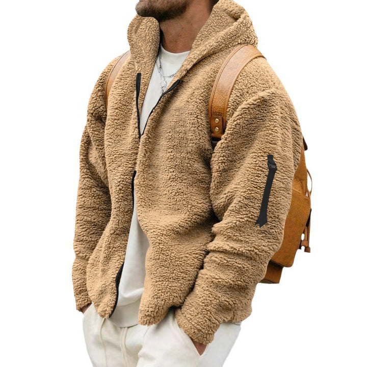 Herren Bequeme Fleecejacke mit hohem Kragen und praktischen Taschen Drune